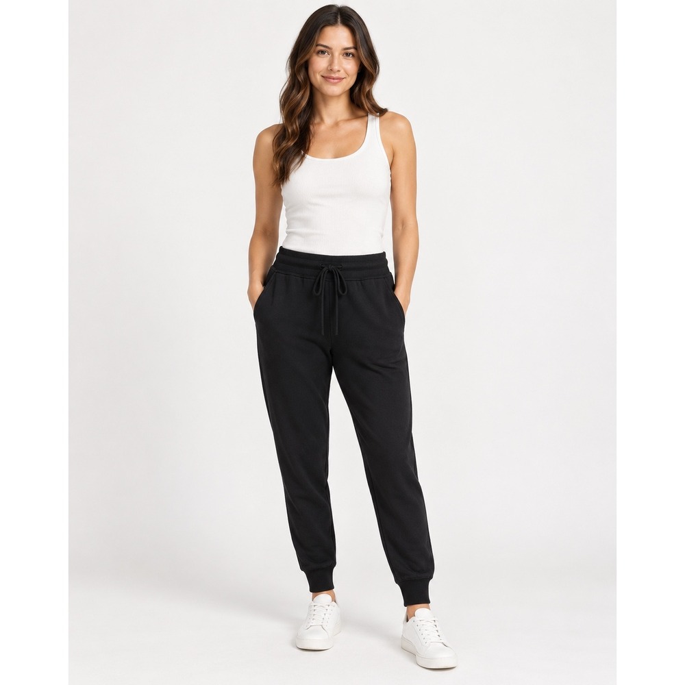 Vineyard Vines Jogger Sweatpants Womens Black Drawstring Pockets Preppy Casual
